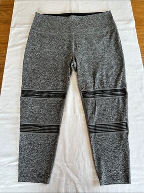 Beyond Yoga Mirage Space Dye Leggings 3X Heathered Gray / Black